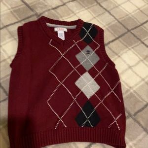 Boys maroon vest